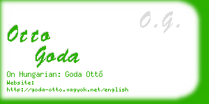 otto goda business card